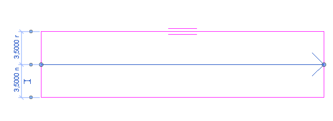 Tutorial como fazer rampas no Revit: print da tela do Revit com destaque para a vista durante a colocação da seta de inclinação