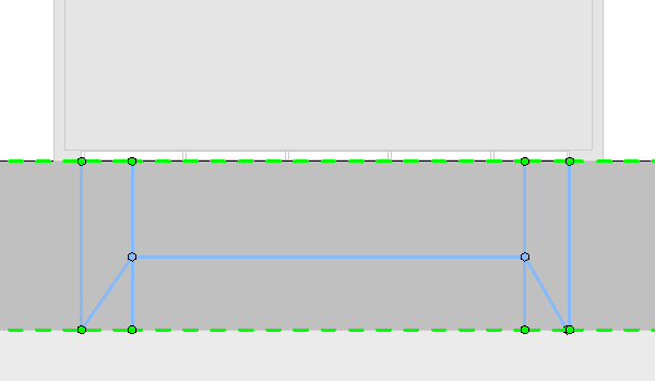 Tutorial como fazer rampas no Revit: print da tela do Revit com destaque para a vista durante desenho das linhas divisórias