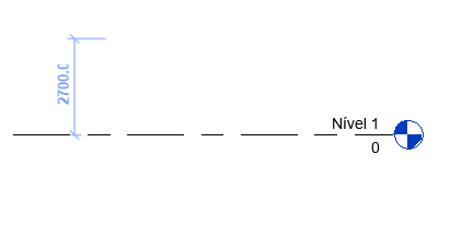 Imagem destacando o alinhamento dos níveis durante o processo de criação de planta de piso no revit