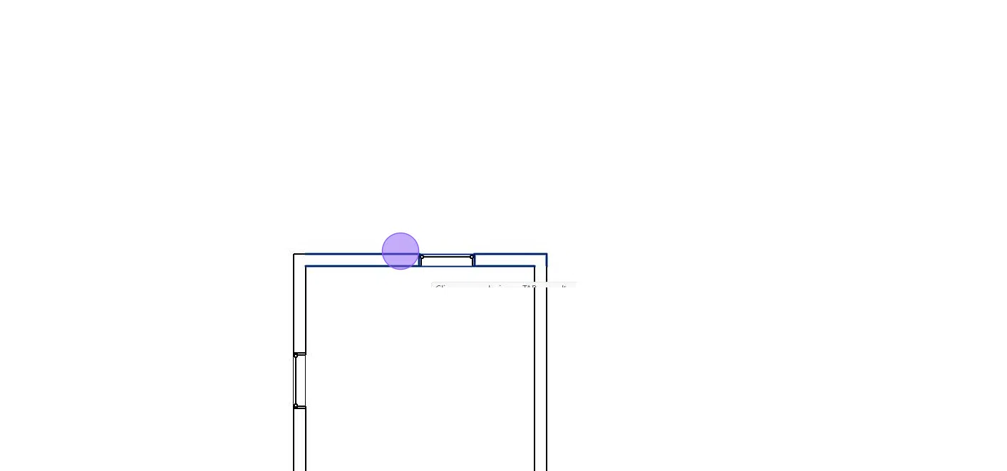 Screenshot of: Em seguida selecione a superfície que deseja cotar, arraste e ajuste as linhas de cota